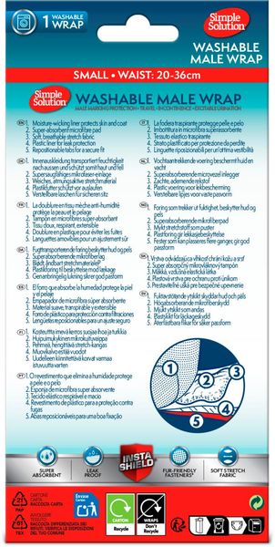 Hovedbilde SIMPLE SOLUTION Vaskbar Bleie for HannHunder ( ...