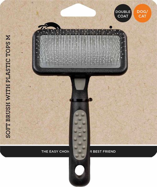 Hovedbilde Myk børste med plastdekkede tupper, medium