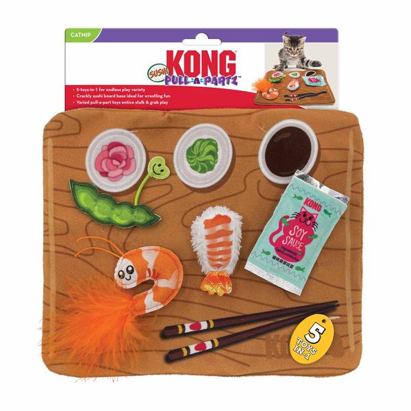 Hovedbilde Kong Pull-A-Partz Sushi 21,5x26,5x2,5 cm