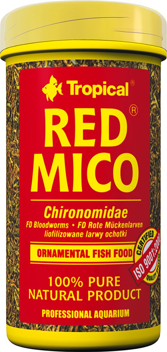 Tropical Red Mico 100ml - Frysetørkede Røde Mygglarver