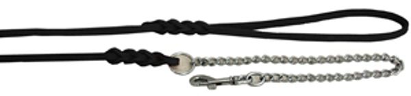 Hovedbilde Alac Lærkobbel med Kjetting Svart - 6 mm x 190 cm