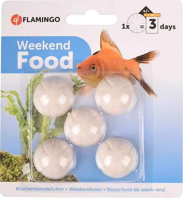 Hovedbilde Weekend Food Helgefôr Baller (5 stk) | Feriefôr Akvarium