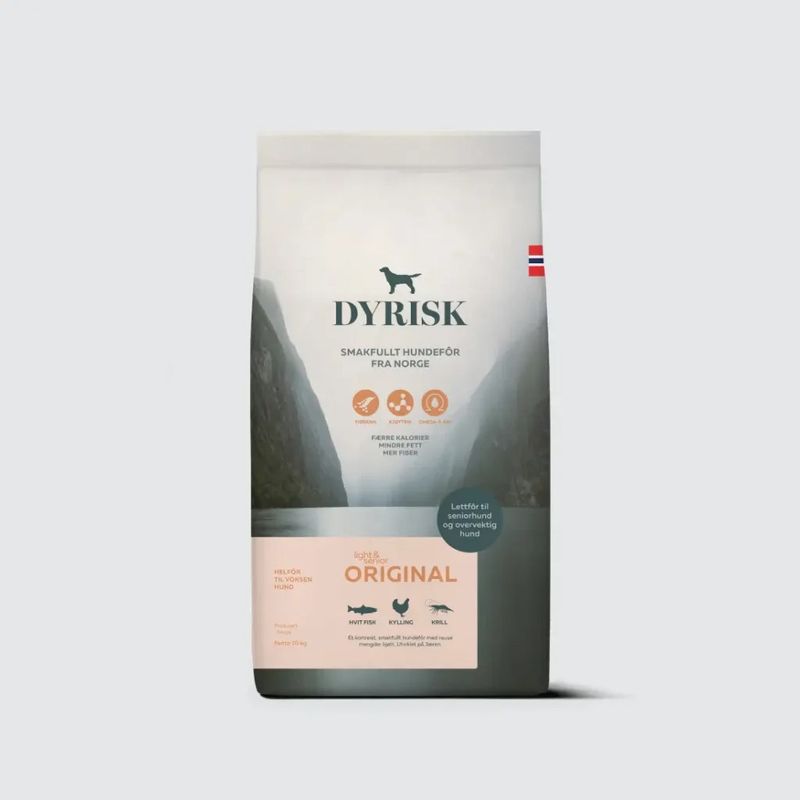 Dyrisk Original Light & Senior 10 kg | Tørrfôr for Hund