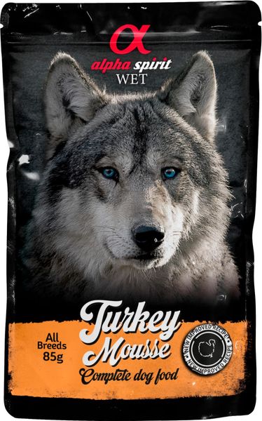 Hovedbilde ALPHASPIRIT Pouch Turkey Mousse (kalkun) 85 g