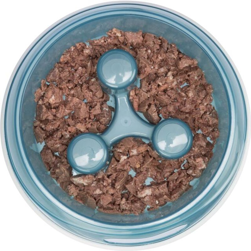 Trixie Slow Feed Plastskål 450 ml | Sklisikker Spise Sakte Skål