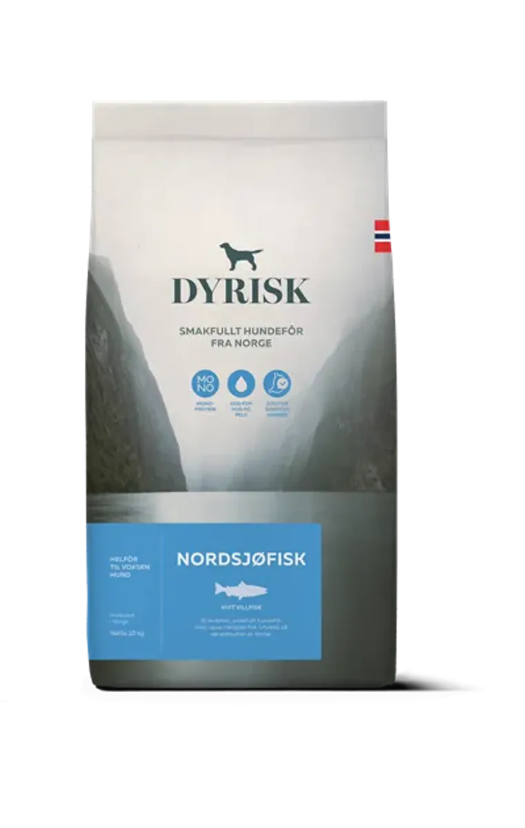 Dyrisk Nordsjøfisk 2 kg | Norsk & Bærekraftig Hundefôr