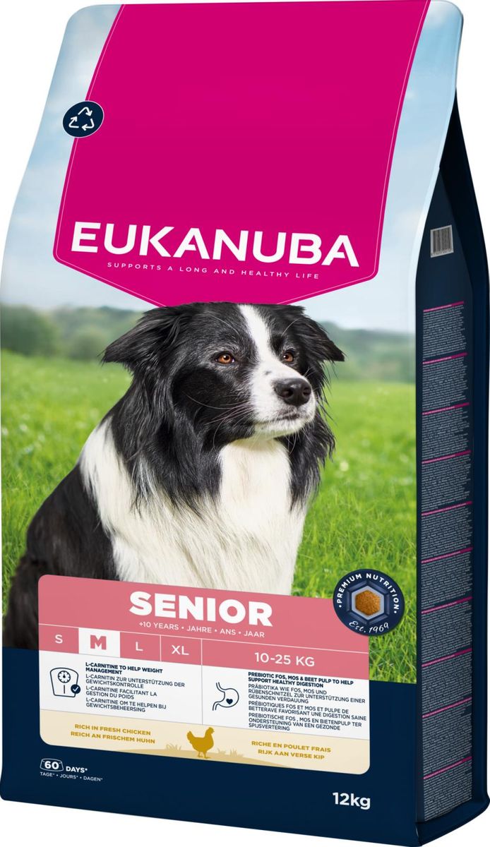 EUKANUBA Senior Medium Breed kylling 12 kg