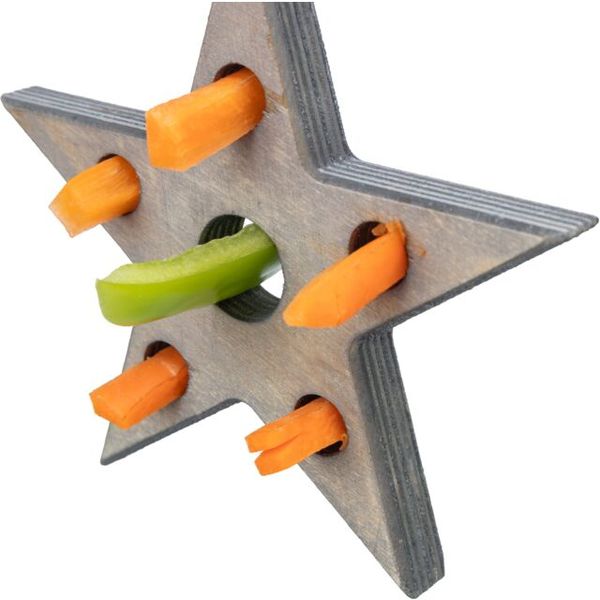 Hovedbilde Trixie Play and Snack Stjerne | Fyllbar Gnagerleke i Tre/Sisal