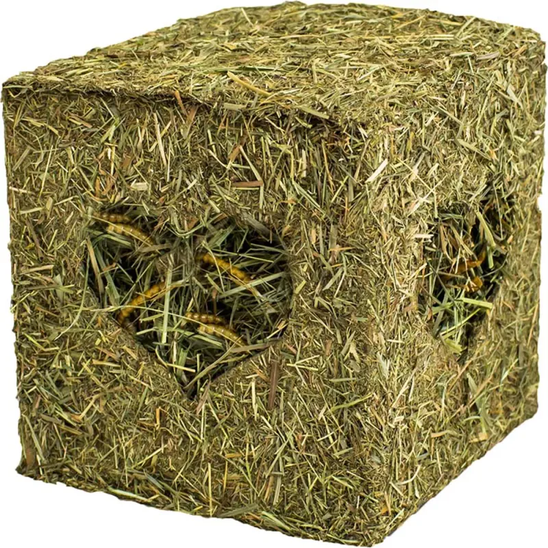 JR Farm Høy-kube med Melorm 125g | Naturlig Hamstersnacks