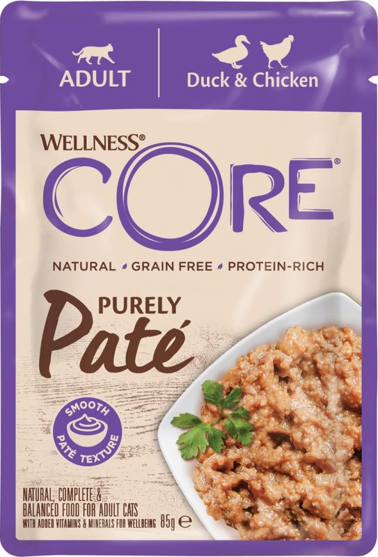 Wellness CORE Purely Paté And & Kylling 85g | Kornfri