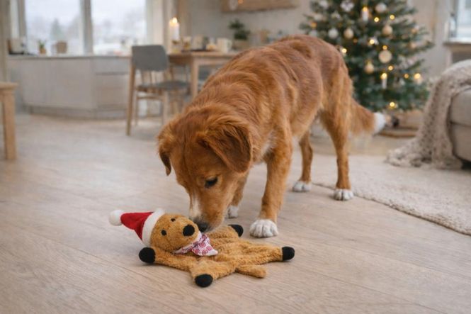 Hovedbilde Companion Flygende Ekorn Plysj 37 cm | Juleleke til Hund