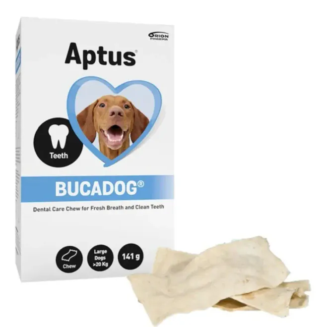 Hovedbilde APTUS BUCADOG Tyggelapper – Effektiv tannpleie (Str. L)