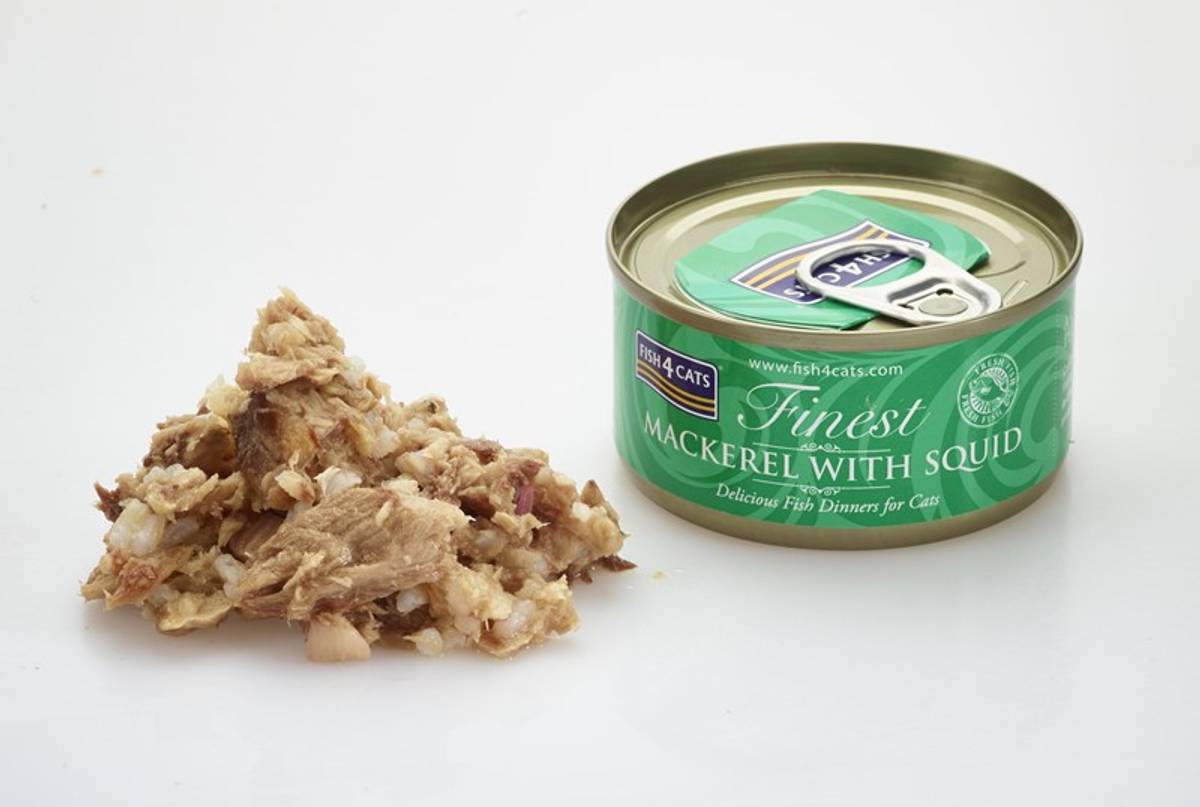 Fish4Cats Wet Mackerel & Squid 70g | Kornfritt Våtfôr