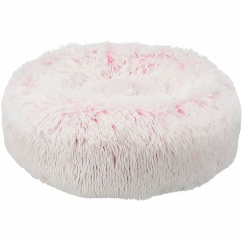 Trixie Harvey Rund Hundeseng Ø50 cm | Hvit/Sort Plysj