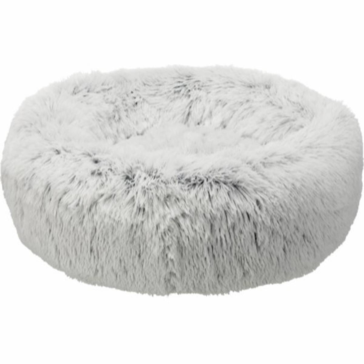 Trixie Harvey Rund Hundeseng Ø50 cm | Hvit/Sort Plysj