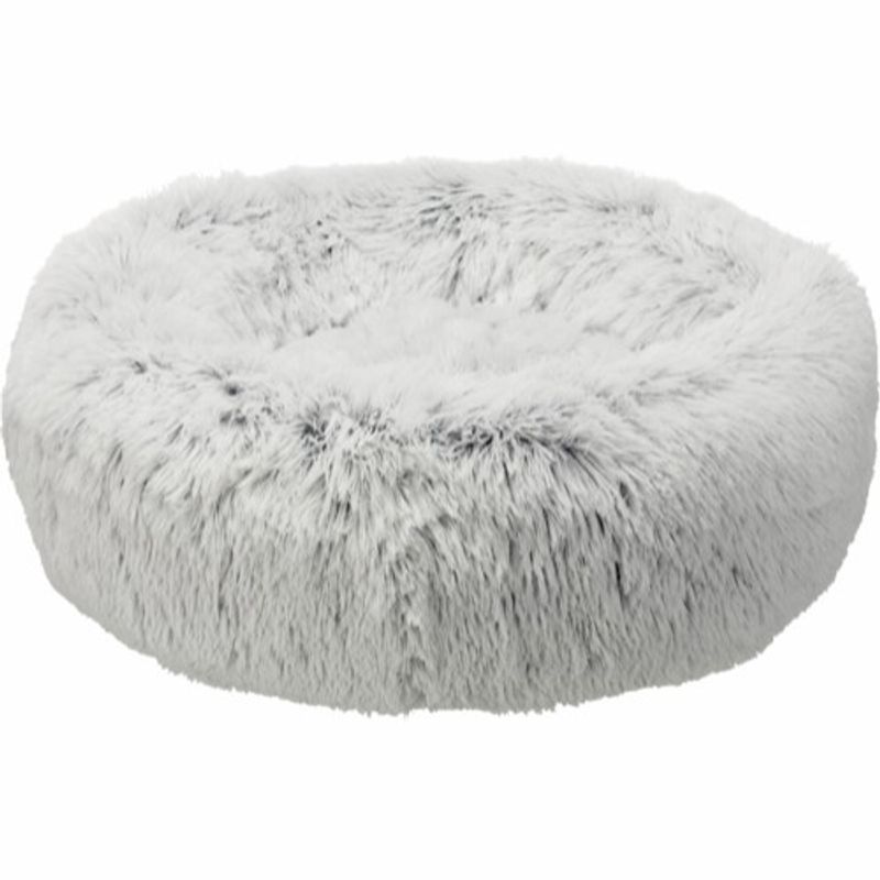 Trixie Harvey Rund Hundeseng Ø50 cm | Hvit/Sort Plysj
