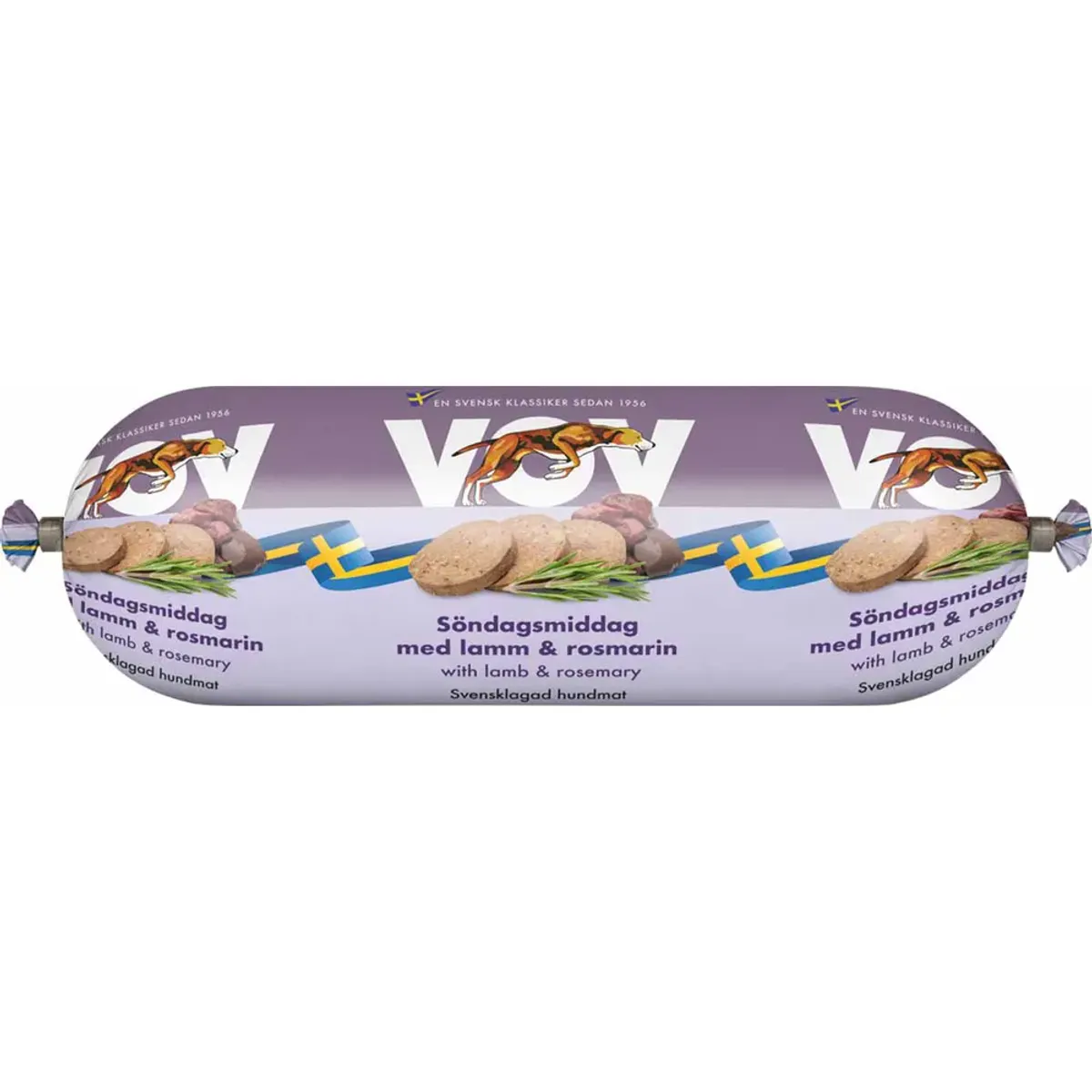 Vov Søndagsmiddag Lam & Rosmarin 550g | Svensk Hundefôr