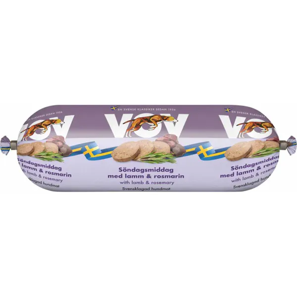 Hovedbilde Vov Søndagsmiddag Lam & Rosmarin 550g | Svensk Hundefôr