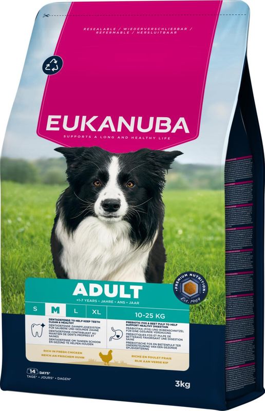 Eukanuba Adult Medium Breed med Kylling ( 3 kg )