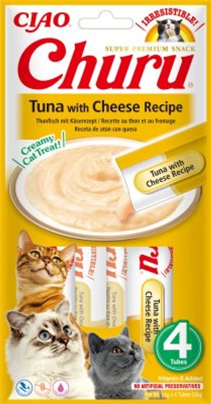 CHURU CAT TUNA WITH CHEESE 4ST