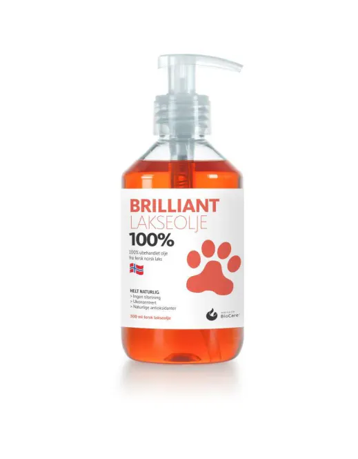 Hovedbilde Brilliant Lakseolje 300 ml - For hunder og katter